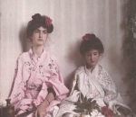 Two girls in Oriental costume, 1908