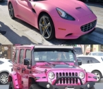 Amber Rose dan Ferarri Serta Jeep Pink