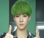 Rambut Hijau Sehun EXO Cocok Banget