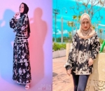 Pilih Busana Hitam Motif, Putri Anggun dengan Gaun sedang Pakaian Nathalie Lebih Santai