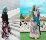 Rok Bunga-bunga, Putri Pilih Warna Berani sedang Nathalie Netral