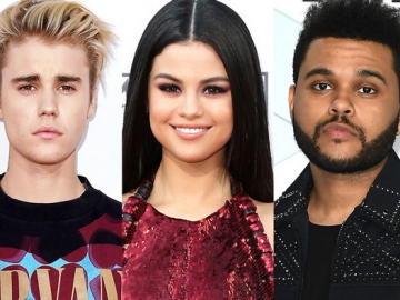 Pacari Selena Gomez, The Weeknd dan Justin Bieber 'Musuhan' di Kid's Choice Awards 2017