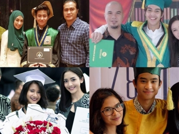 FOTO : Potret Bahagia Seleb Indo di Acara Wisuda Kelulusan Anak