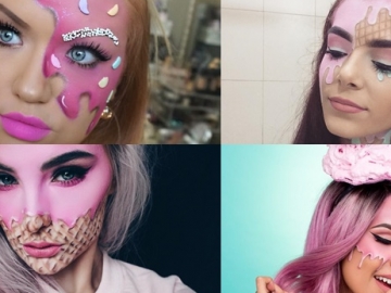Kreasi Makeup Unik Seperti Ice Cream ala Beauty Blogger