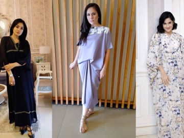 Inspirasi Busana Kaftan untuk Lebaran ala Seleb Indonesia