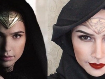 Dandan Ala 'Wonder Woman', Hijaber Bandung Ini Disebut Mirip Gal Gadot