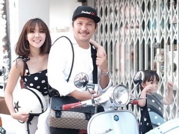 FOTO : Liburan ke Singapura, Gisella Anastasia & Gading Marten Jadi Anggota Geng Vespa