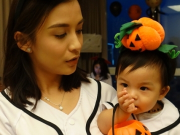 FOTO: Pesta Halloween Pertama Nastusha Olivia Alinskie, Gemas Abis Mirip Labu