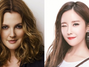 Foto Bareng, Penampilan Cantik Hyomin T-ara & Drew Barrymore Panen Pujian