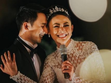 FOTO: Elegannya Suasana Resepsi Pernikahan Whulandary Herman & Niki Ibrahim di Plataran   Borobudur