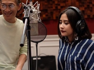 Rekaman di Studio Melly Goeslaw, Prilly Latuconsina Baper Ingin Dibuatkan Lagu