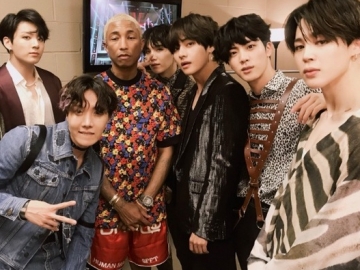 Pharrell Williams Follow Twitter BTS Usai Ketemu di Billboard Music Awards 2018