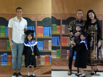 Kompak Hadir di Wisuda Anak, Penampilan Samuel Rizal & Suami Baru Mantan Istri Jadi Sorotan