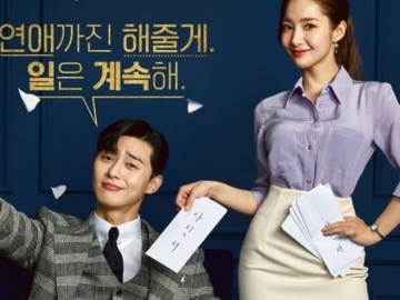 Tak Hanya Perhatian ke Park Min Young, Park Seo Joon Penuh Tawa Syuting Drama  ‘Secretary Kim’