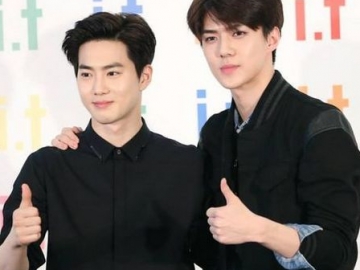 Dapat Truk Makanan dari Sehun di Hari Terakhir Syuting ‘Rich Man’, Suho Senang Hingga Lari-Lari