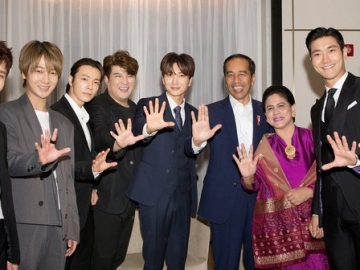 Usai Diundang di Asian Games, Super Junior Bertemu Presiden Joko Widodo di Korea Selatan 