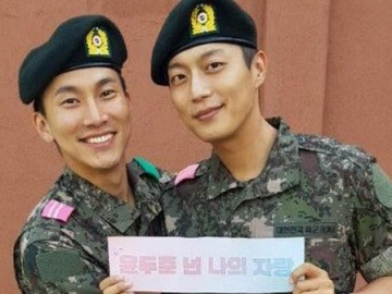 Bertemu dan Akrab Saat Wajib Militer, Agensi Unggah Foto Lucu Yoon Doo Joon dan Eunkwang