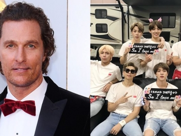 Aktor Hollywood Matthew McConaughey Hadiri Konser BTS di Fort Worth, Fans Heboh
