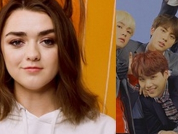 Fans Berat, Maisie Williams ‘Game of Thrones’ Hadiri Konser BTS di London dan Dukung Jungkook