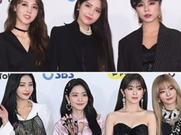 Mamamoo, G-Friend Hingga Red Velvet Tampil Cantik di Red Carpet SBS Gayo Daejeon 2018