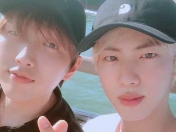 Berteman Dekat, Sandeul B1A4 dan Jin BTS Pamer Momen Kebersamaan