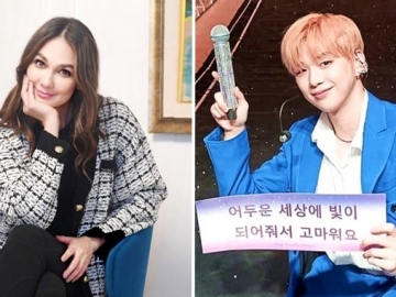 Susul Nagita Slavina, Luna Maya Pamer Pose V Sanding Kang Daniel Bikin Netter Heboh Lagi