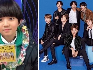 Jadi MC 'MAMA 2019', Aktor Cilik Kim Kang Hoon 'Pamer' Dapat Album dan Tanda Tangan BTS