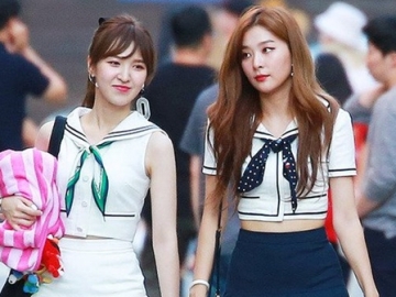 Beri Dukungan, Manisnya Seulgi Red Velvet Malah Pasang Foto Wendy di Botol Minuman Raksasa