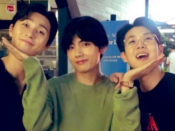 Park Seo Joon Jalan Bareng Choi Woo Shik, Sosok Ngeblur Disebut Mirip V BTS Bikin Penasaran