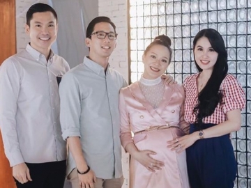 Bikin Kaget, Ekspresi ‘Tak Biasa’ Suami Sandra Dewi di Baby Shower Yuanita Christiani Disorot