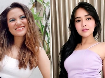 Adu Gaya Marsha Aruan dan Amanda Manopo Pemotretan dengan Background Koran, Kece Mana?