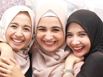 Kumpul Bertiga Lagi, Paras Laudya Cynthia Bella di Foto bareng Zaskia-Shireen Sungkar Disebut Begini