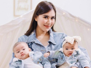 Syahnaz Sadiqah Makin Sulit Ajak Si Kembar Foto Bersama, Ekspresi Zayn dan Zunaira Disambut Gemas