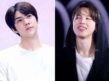 Sehun dan Jimin Pakai Baju Kembaran, Komentar EXO-L dan ARMY Jadi Sorotan