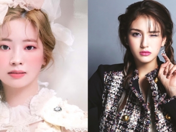 Jeon Somi dan Dahyun Pakai Dress Blink-Blink Sama, Lebih Cantik Mana?