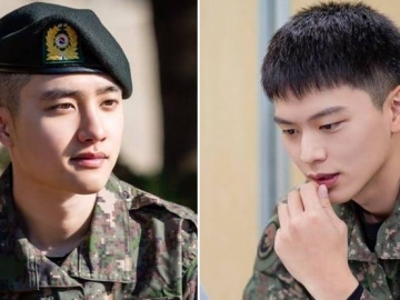 Ganteng Banget, Ini Potret Terbaru D.O. EXO dan Sungjae BTOB di Militer