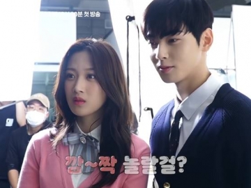 Kedekatan Cha Eun Woo dan Moon Ga Young di BTS Pemotretan ‘True Beauty’ Jadi Sorotan