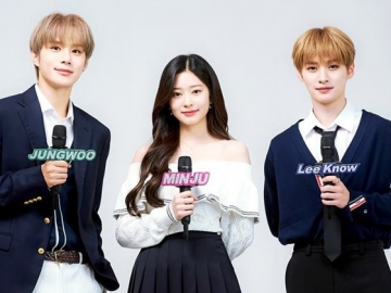 Canggung, Jungwoo NCT-Lee Know Stray Kids dan Minju Lakukan Permainan Ini agar Akrab