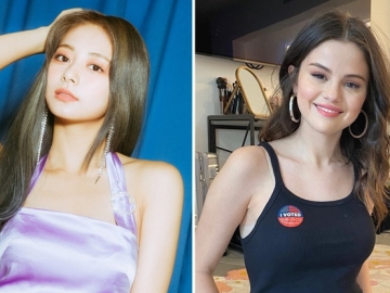 Cantiknya Beda, Intip Gaya Unik Tzuyu TWICE dan Selena Gomez Pakai Baju Sama