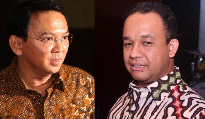 Anies Baswedan and Ahok-Djarot