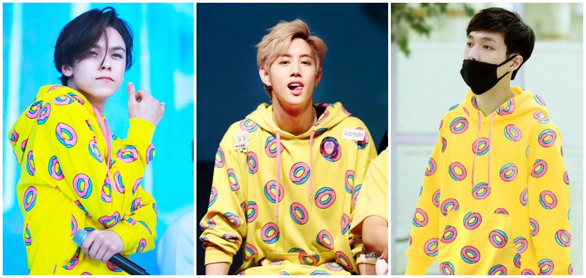 Vernon (Seventeen), Mark (GOT7) dan Lay (EXO)