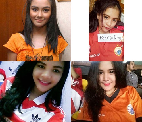 Bidadari Tribun, 5 Potret Suporter Cantik Sepak Bola Indonesia