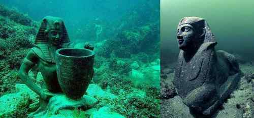 Hasil gambar untuk foto bawah laut Cleopatra's Palace, Alexandria, Mesir