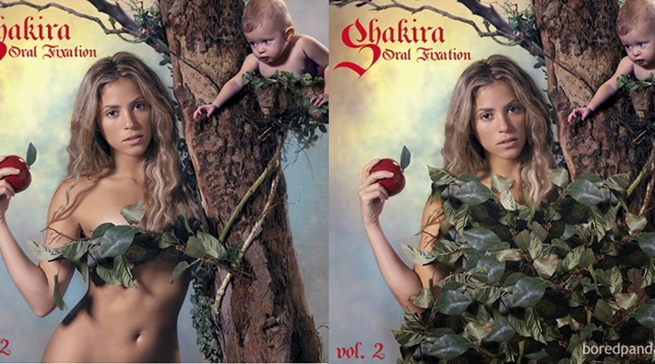 Foto: Super Kocak, Perubahan 7 Cover Album Artis Barat Saat Masuk Sensor di Negara Timur Tengah