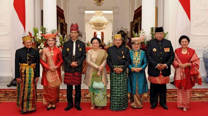 Foto: Peristiwa Bersejarah, Semua Presiden dan Wapres RI Akhirnya Berkumpul Bersama di Istana Negara
