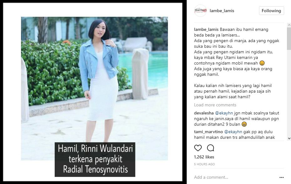 Hamil, Rini Wulandari Derita Penyakit Ini
