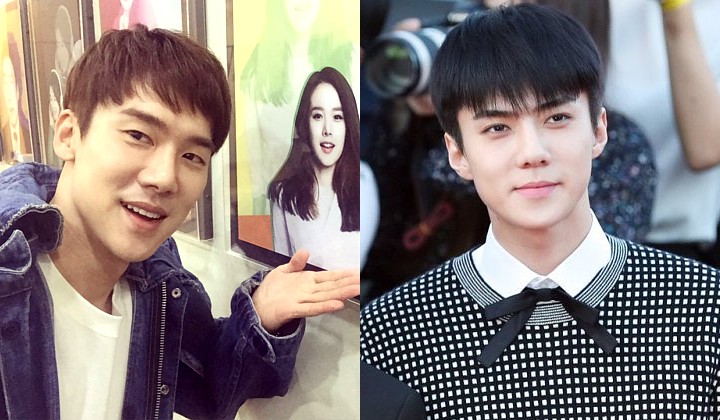 Disebut Sebut Punya Wajah Mirip Sehun Exo Akhirnya Pamer Foto Bareng Yoo Yeon Seok