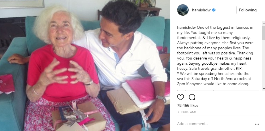 Hamish Daud Berduka, Orang Berharga dalam Hidupnya 