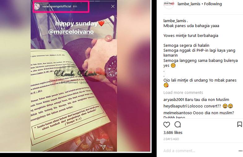 anessa Angel Diduga Pindah Agama. Beneran?