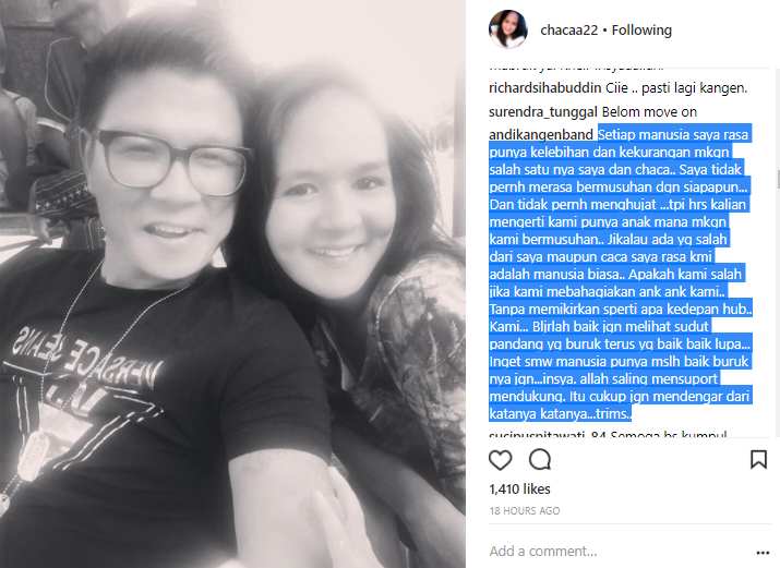 Mantan Istri Andika Kangen Band Ngajak Balikan?